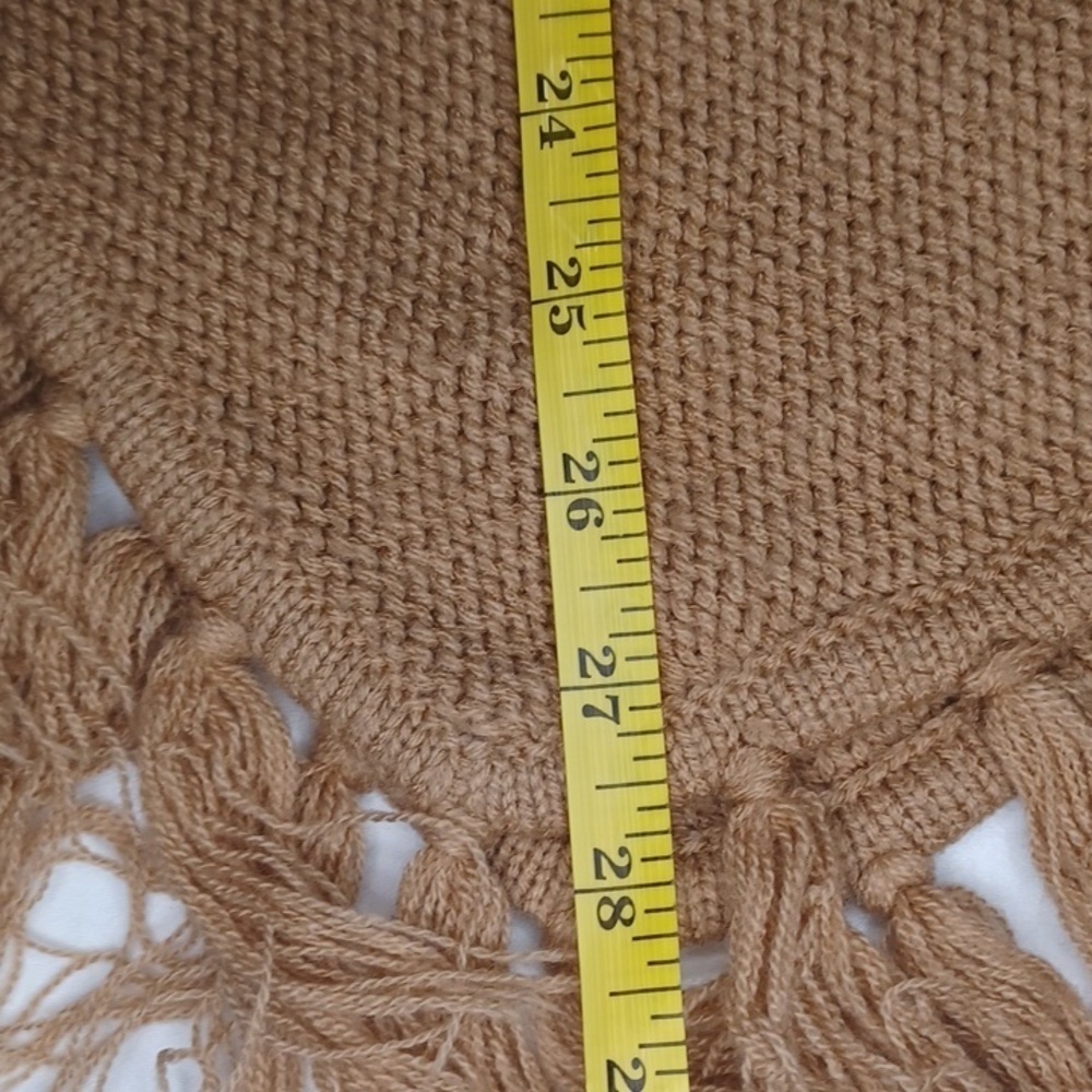 Bill Bass Knit Fringe Boho Shawl - Picture 10 of 10